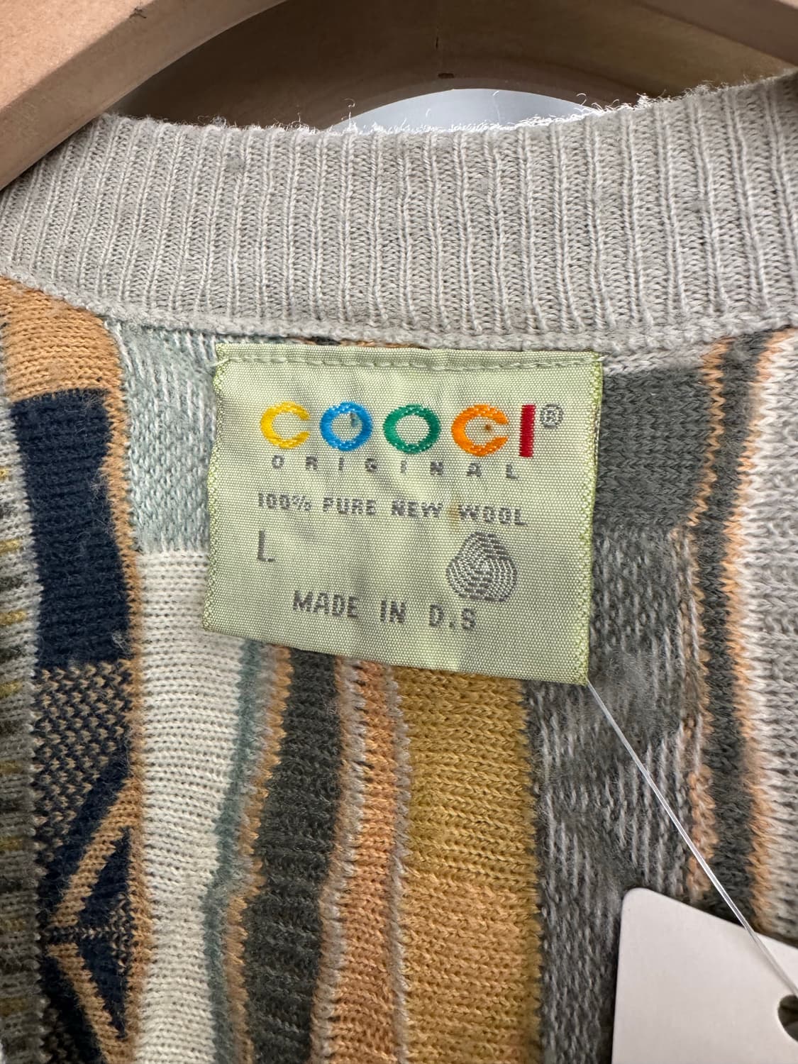 쿠지 빈티지 케이블니트 조끼베스트 상품이미지3