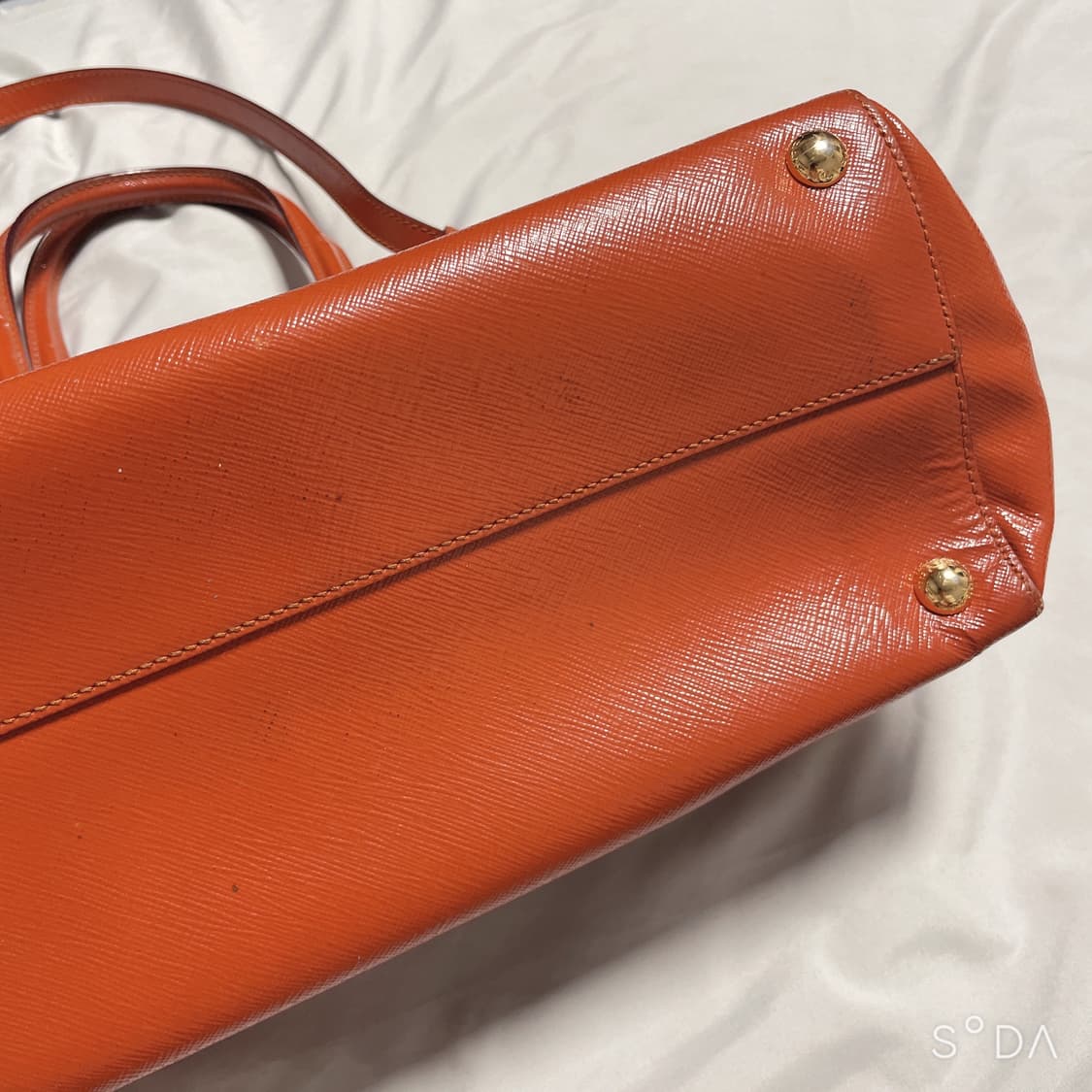 프라다 오렌지 사피아노 토트겸 크로스백 상품이미지3