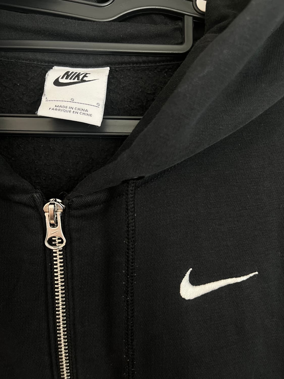 나이키 스우시 후드집업 블랙 [S] 상품이미지4