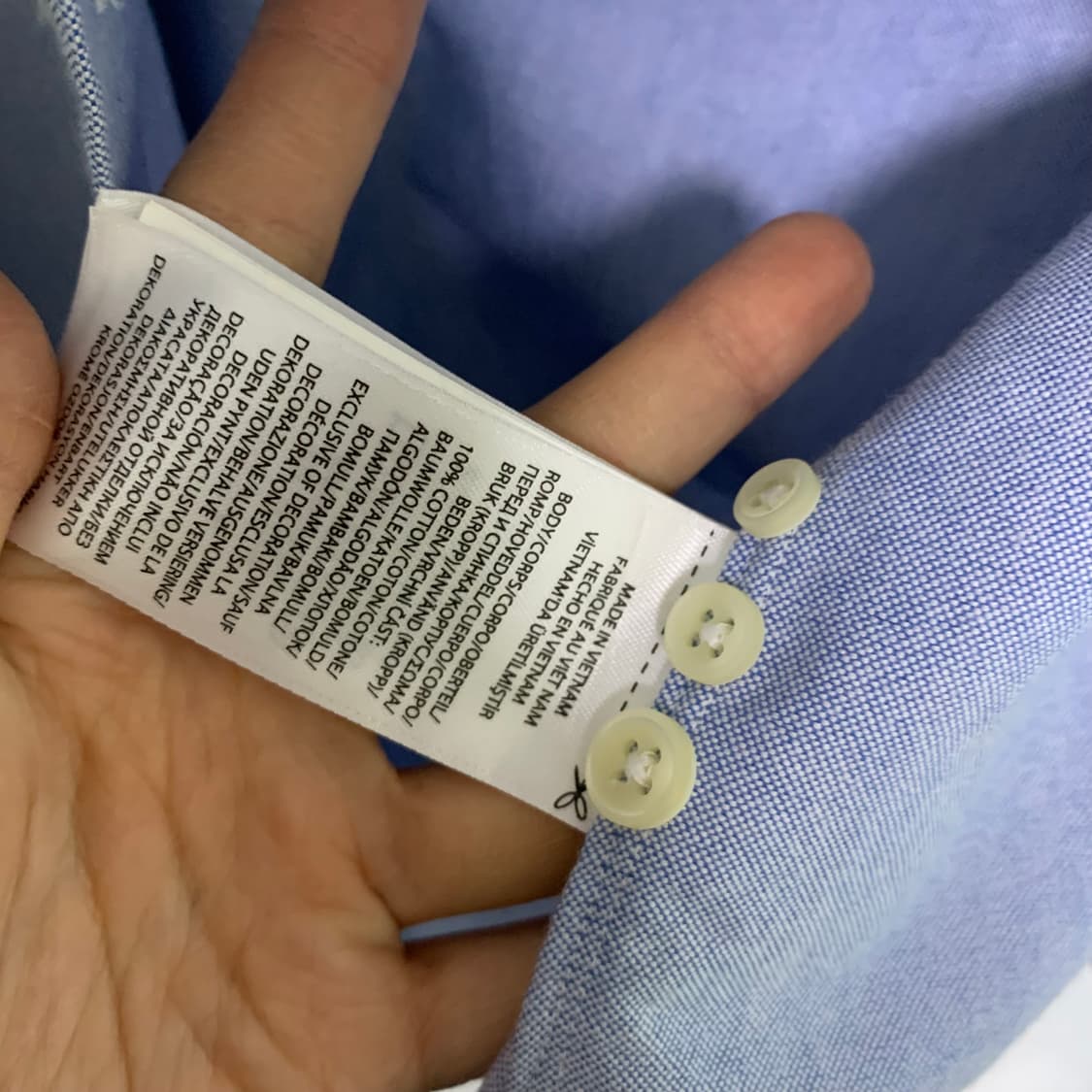 폴로 랄프로렌 슬림핏 베이직 셔츠 빈티지 남성 M 남녀공용 상품이미지5