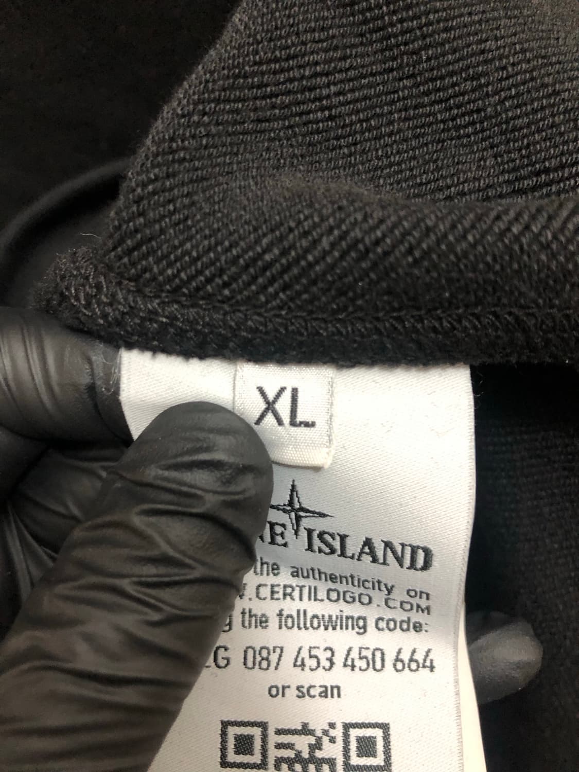 [XL] 스톤아일랜드 와펜 패치 후드 블랙 상품이미지5