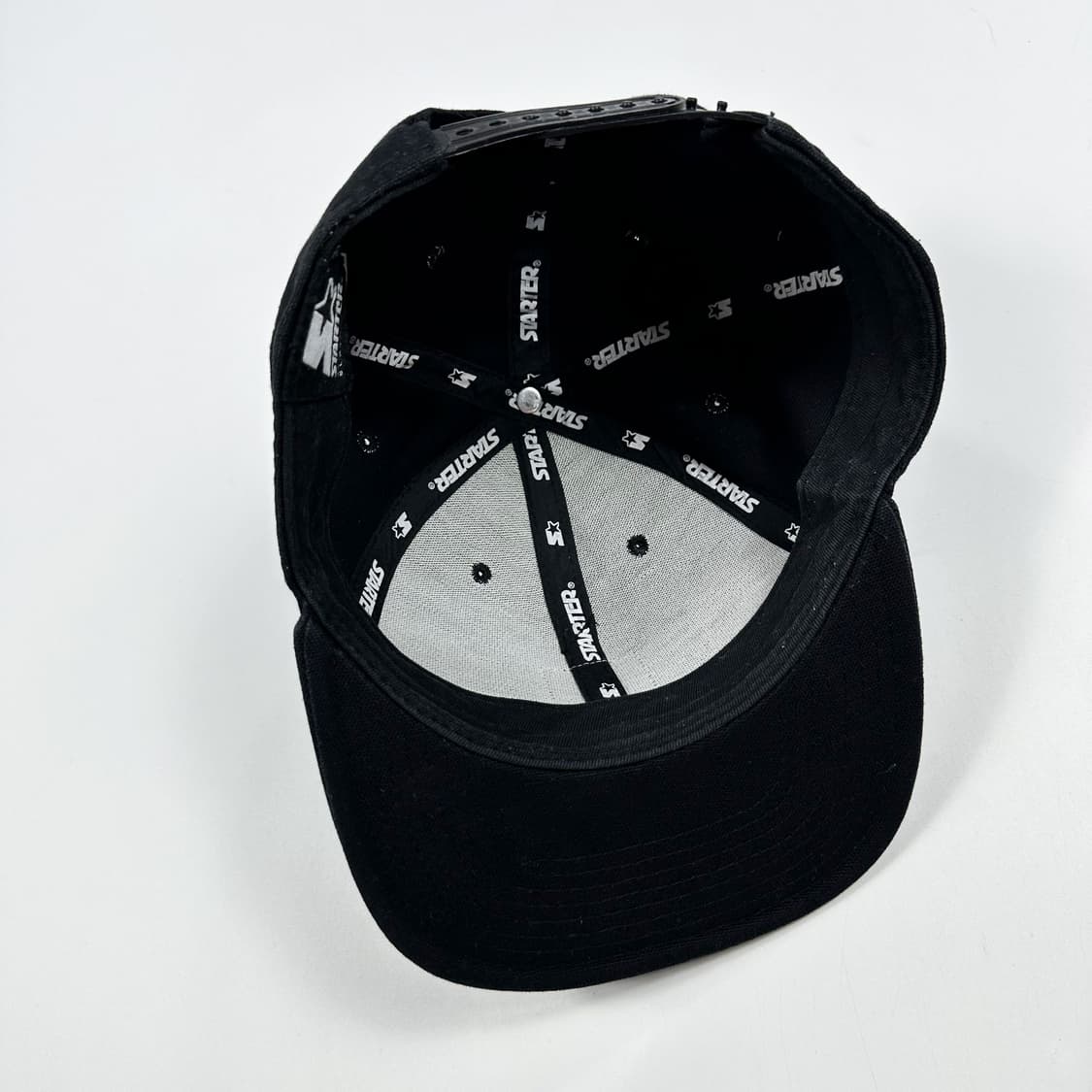 칼하트 x 스타터 패치로고 빈티지 스냅백 블랙 상품이미지4