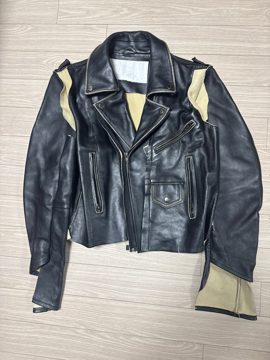 마르지엘라 x H&M  해체주의 레더자켓 상품이미지3