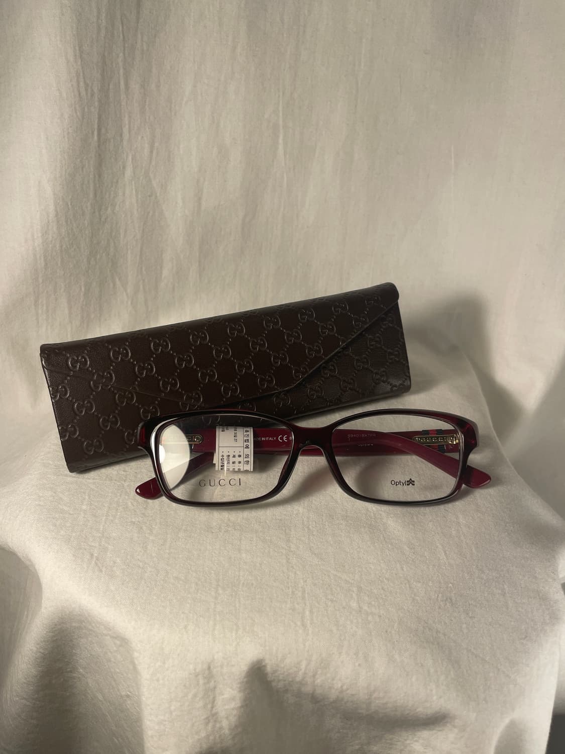 Gucci 구찌 알렉산드로미켈레 컬렉션 뿔테 와인컬러 긱시크 빈티지안경 상품이미지7