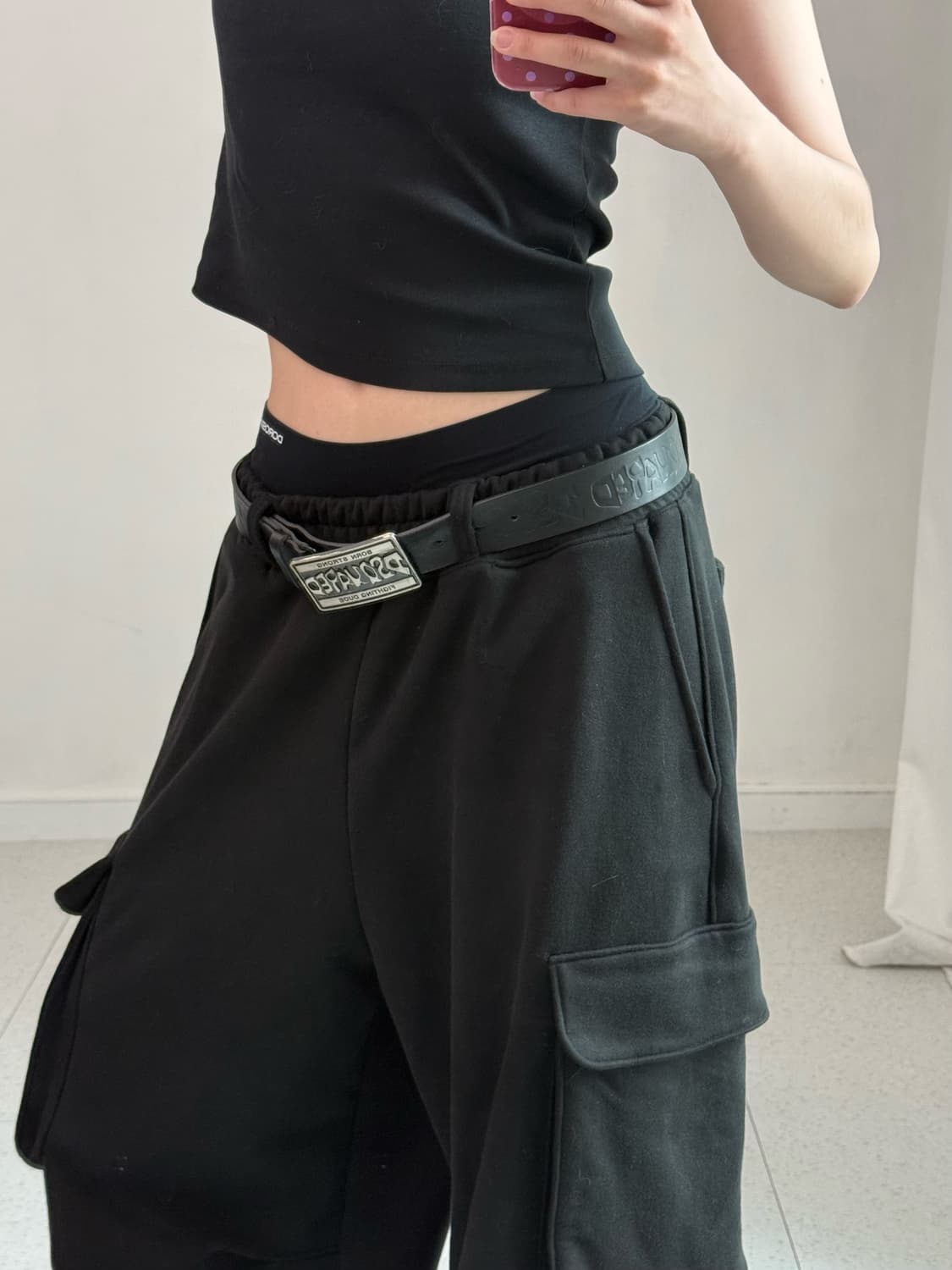 디스퀘어드 블랙 벨트 상품이미지2