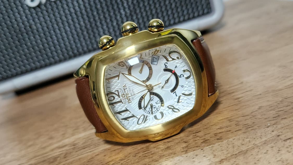 #인빅타 남성 그랜드 루파 스위스 ETA 크로노그래프 골드시계 급처 상품이미지6