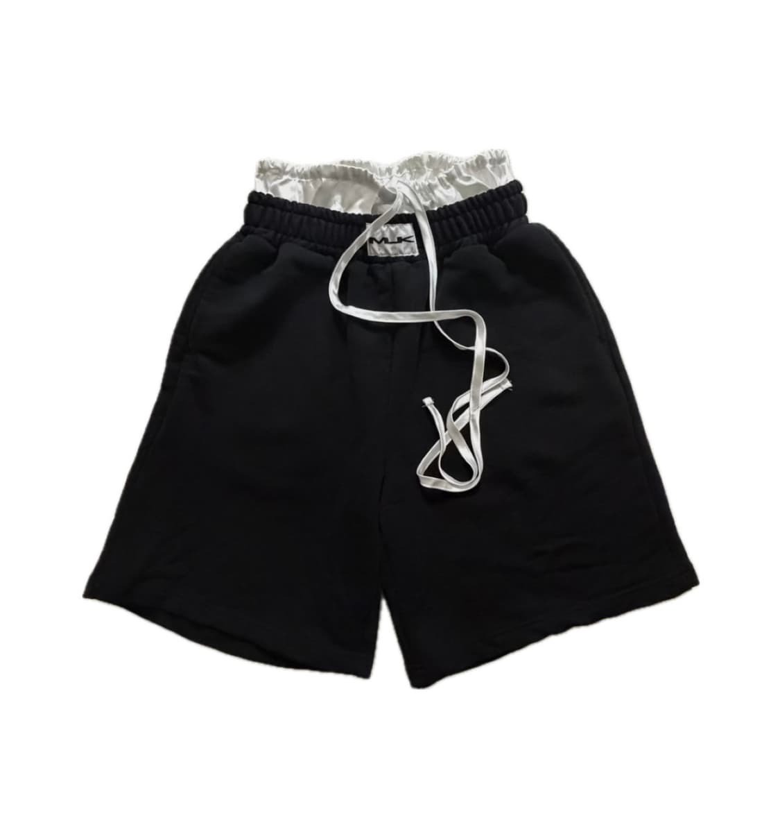 MLK logo satin pants black 상품이미지1