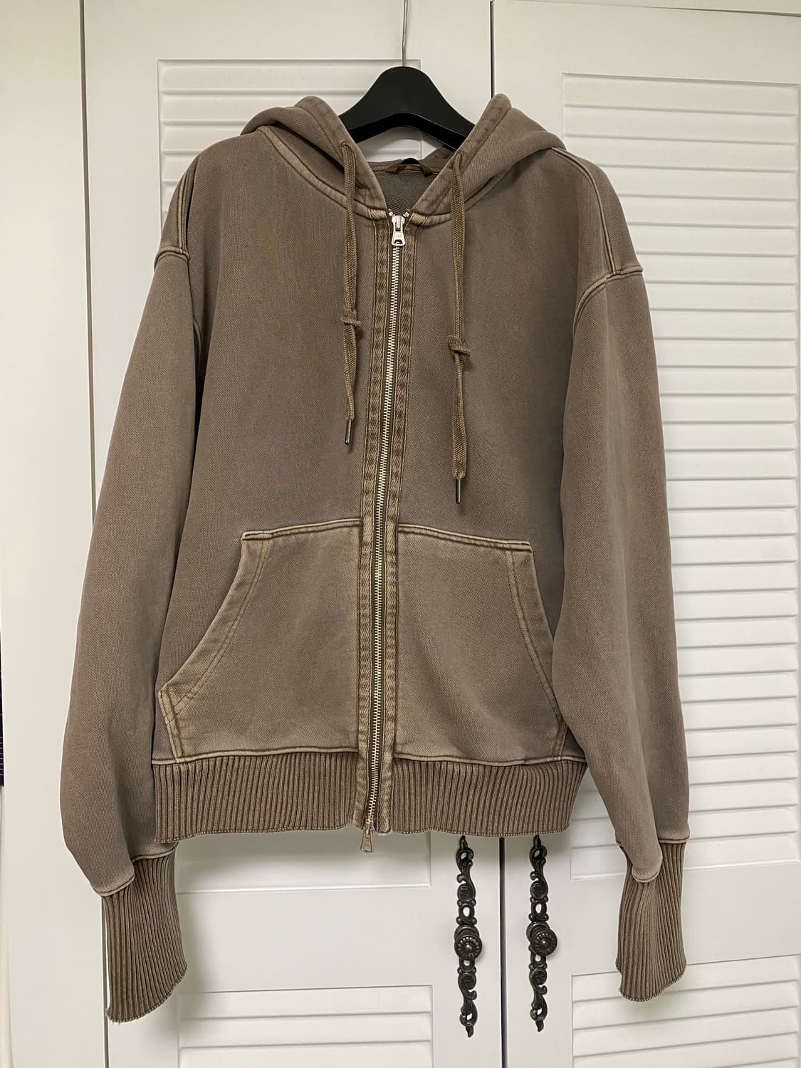 벨리에 네오 유틸리티 후디 집업 다잉브라운 4사이즈(100) 상품이미지2