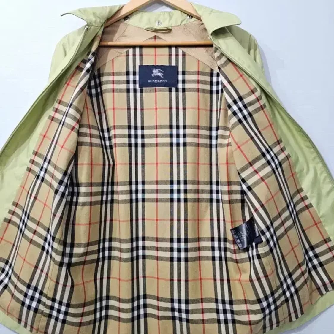 버버리 빈티지 하우스 체크 슬리브 폴리코트 ~66 상품이미지3