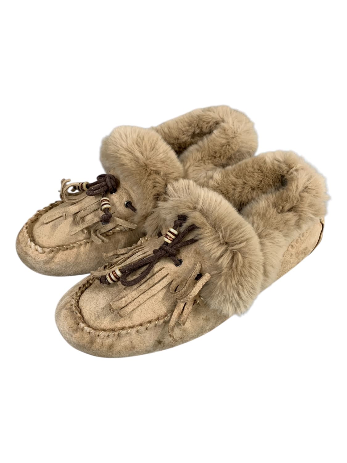 어그 오즈웨어 플러피 태슬 양털 모카신 브라운 250 (Gr-3283)  상품이미지5