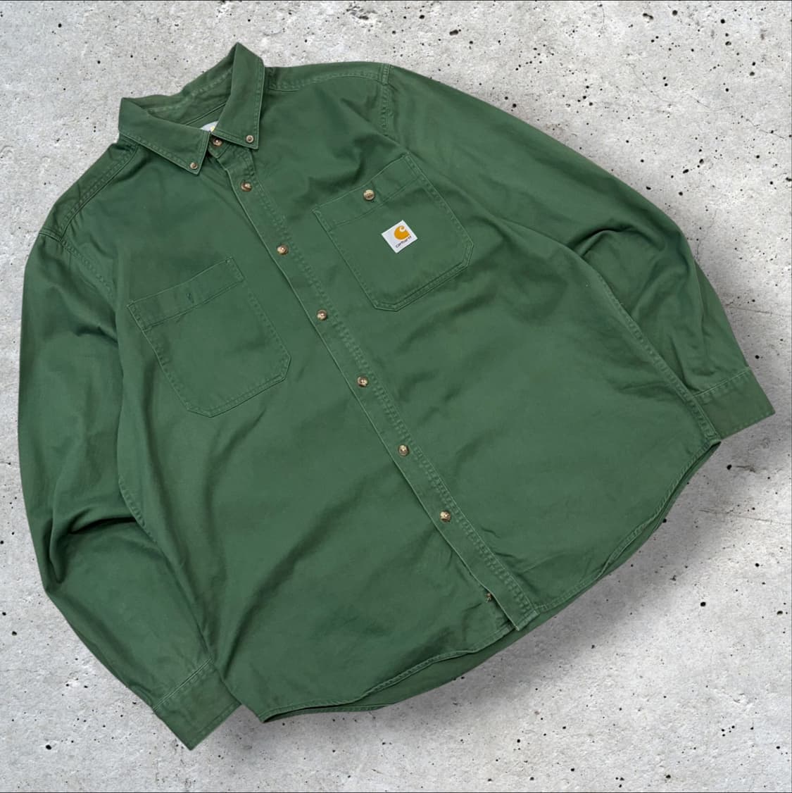 [L] 칼하트 포켓 셔츠 그린 긴팔 남방 D827 상품이미지1