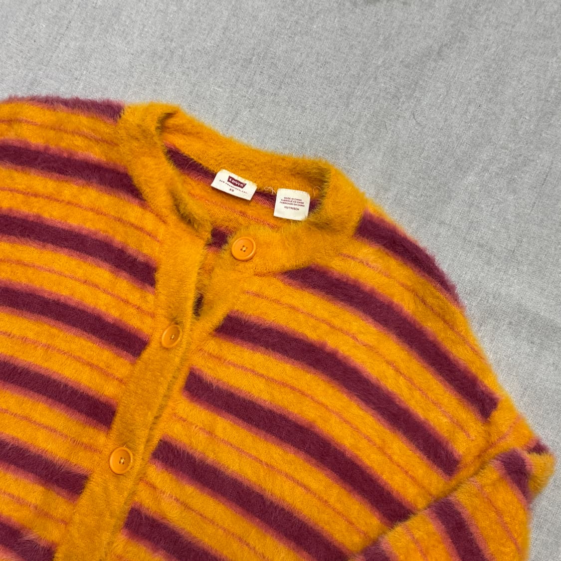 리바이스 우먼 크롭 앙고라 가디건 XS 상품이미지2