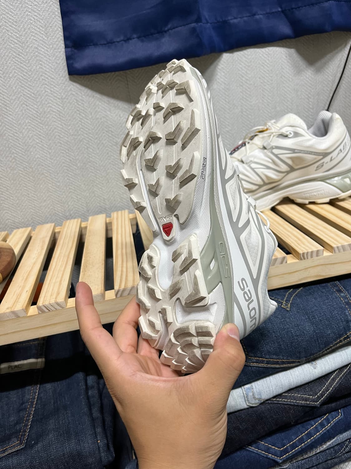 살로몬 XT6 화이트 루나락 등산화 패션화 255mm  상품이미지4