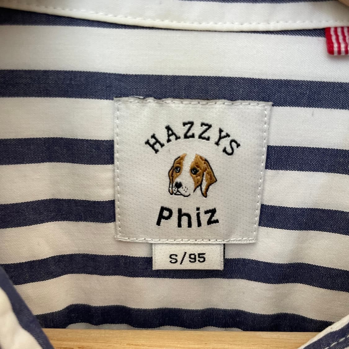 헤지스 피즈 네이비 스트라이프 긴팔 셔츠 95 상품이미지9