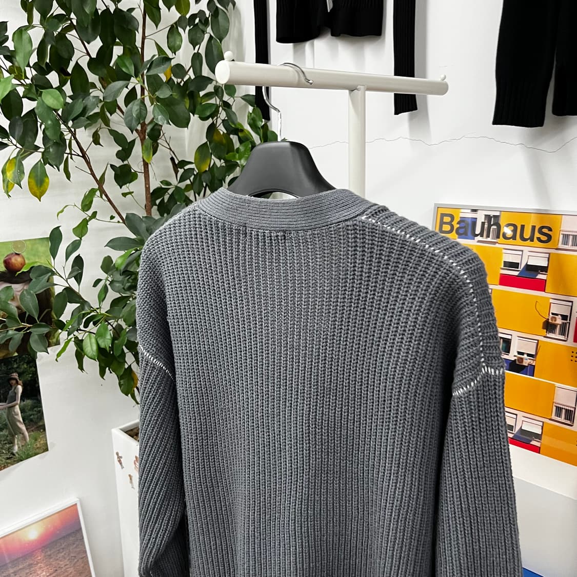 빔즈 하트 울가디건 L 상품이미지5