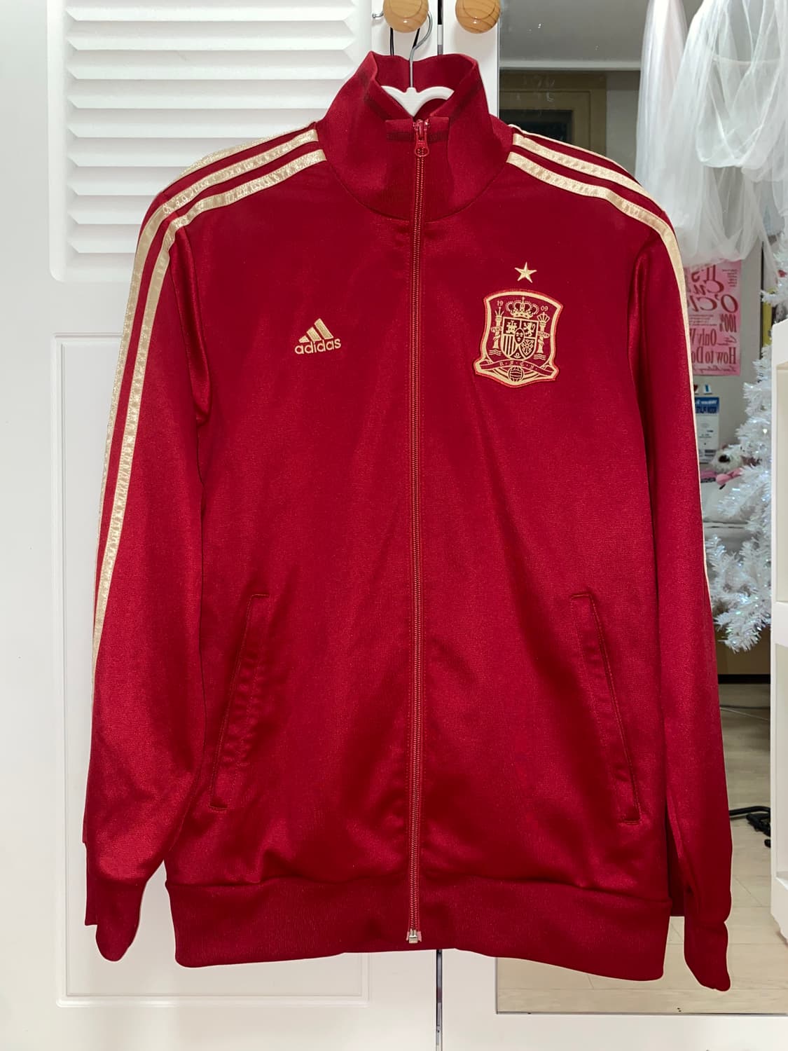 아디다스 스페인 국대 버건디 금 져지 상품이미지2