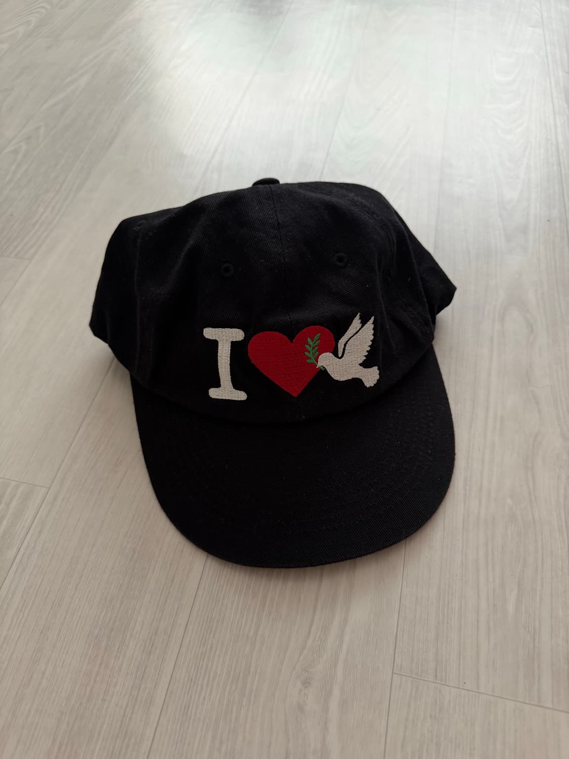 패슬 I Love Peace Washed Cap Black 상품이미지2