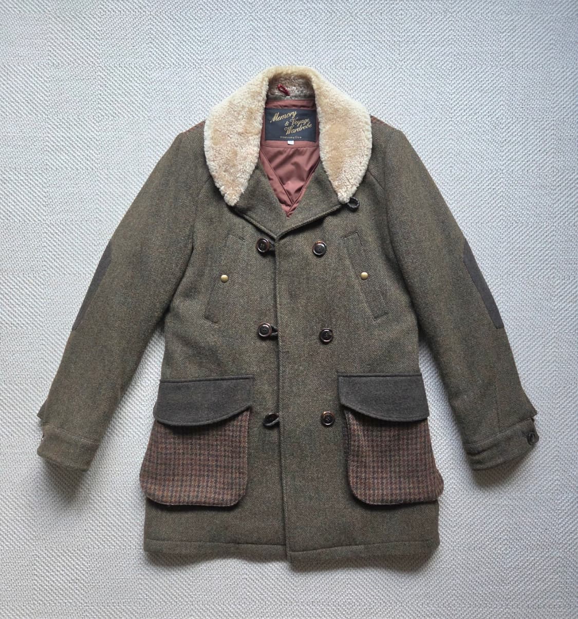 커스텀멜로우 헤링본 코트 100 상품이미지4