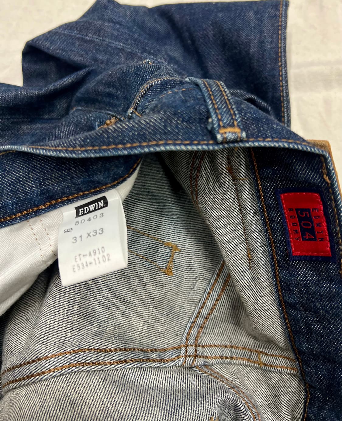 에드윈 504z w31 L33 진청 생지데님 상품이미지7