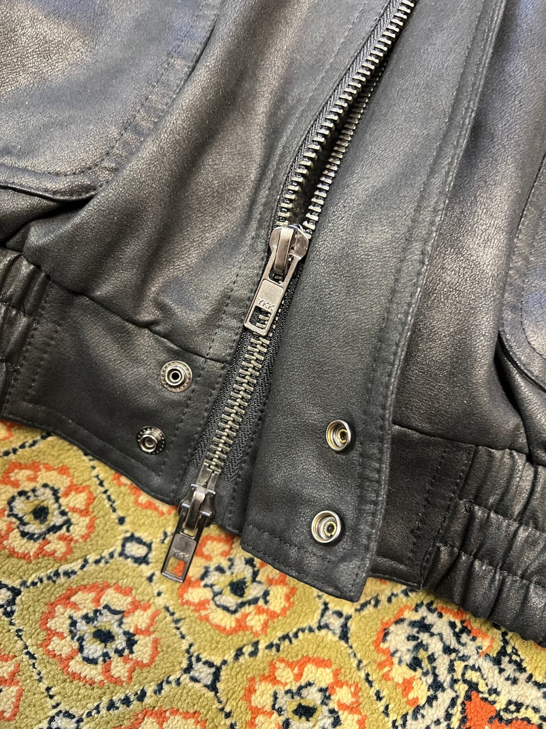 Gentle cover 크롭 무스탕 자켓 블랙 L 상품이미지5