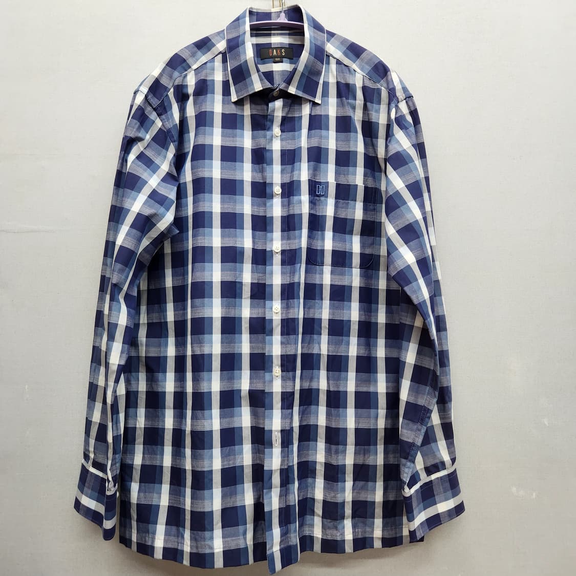 닥스 로고 원포켓 빅 체크패턴 셔츠 100(L) 상품이미지1