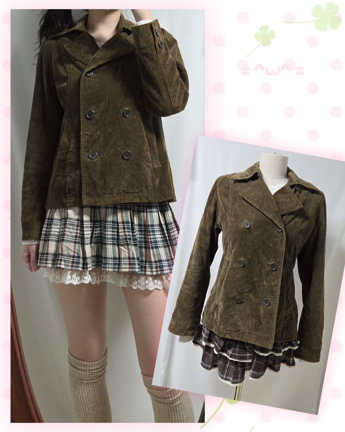 시네마클럽 올리브브라운 코듀로이 자켓 상품이미지1