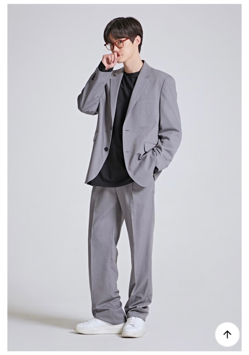 [105] 짱구대디 x 스파오 데일리 에센셜 셋업 그레이 상품이미지1