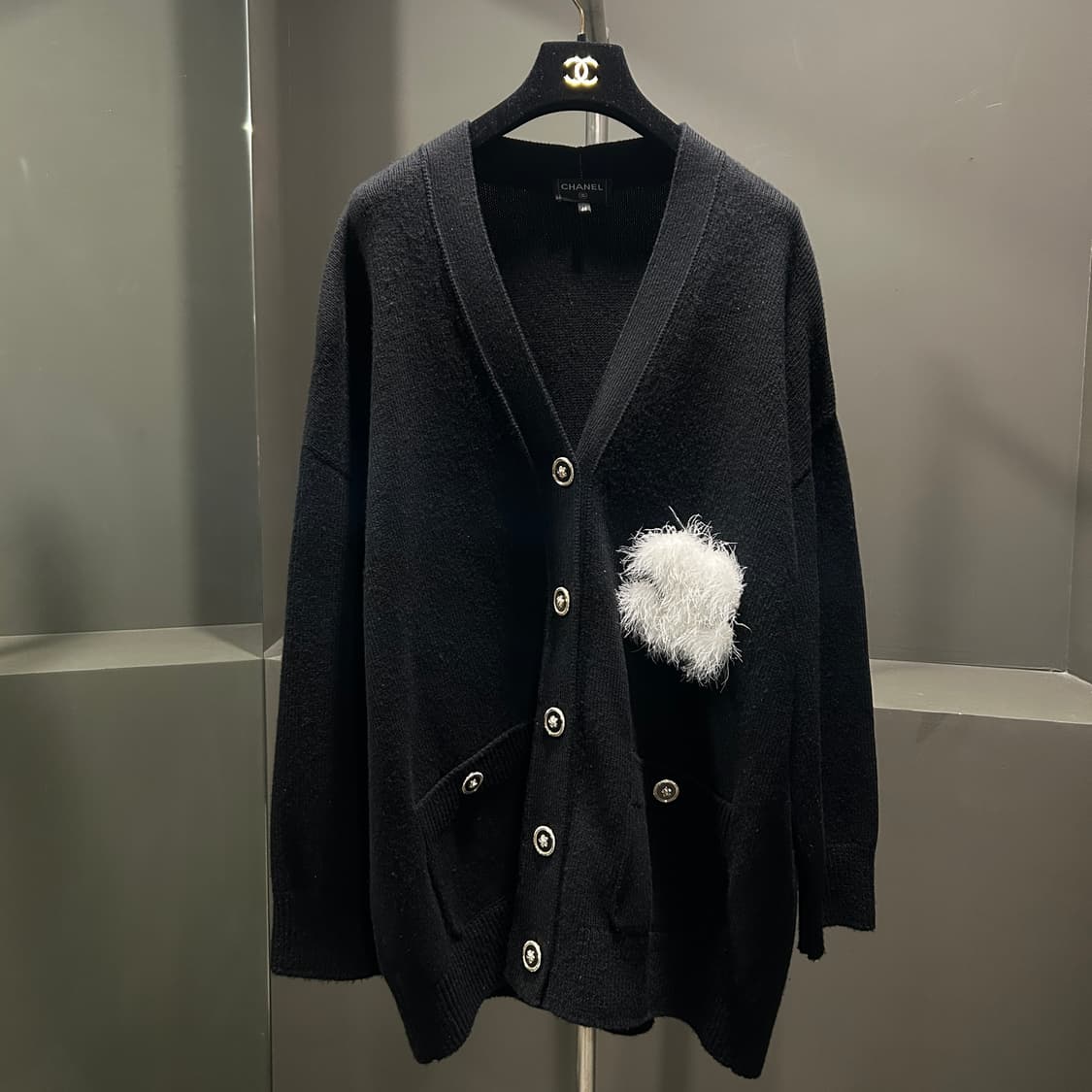 샤넬 터키헤어 캐시미어 가디건 상품이미지1