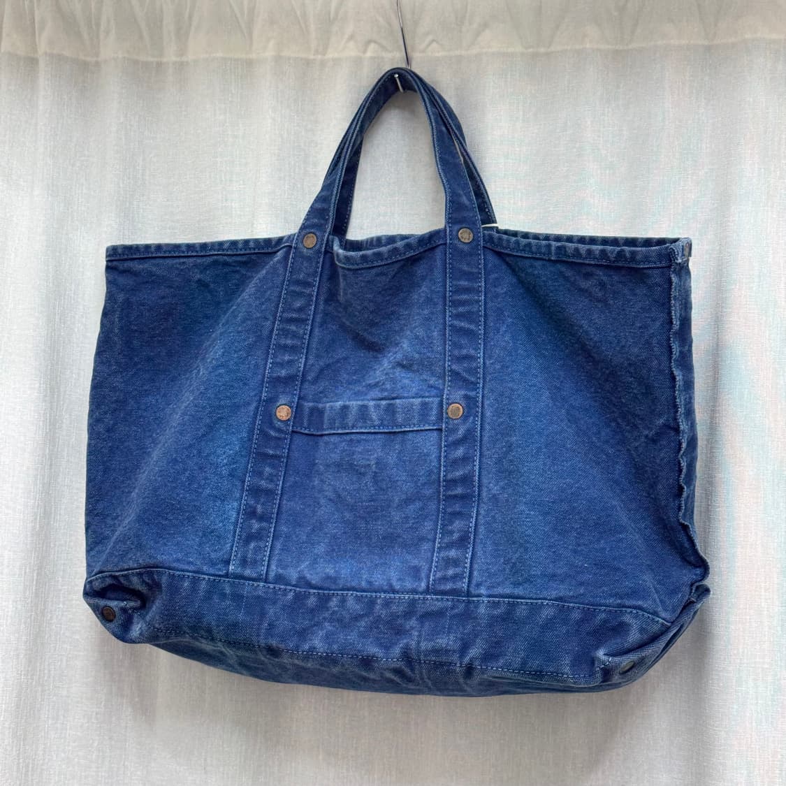 리얼맥코이 조맥코이(JOE McCOY) 인디고 다잉 캔버스 토트백 상품이미지3