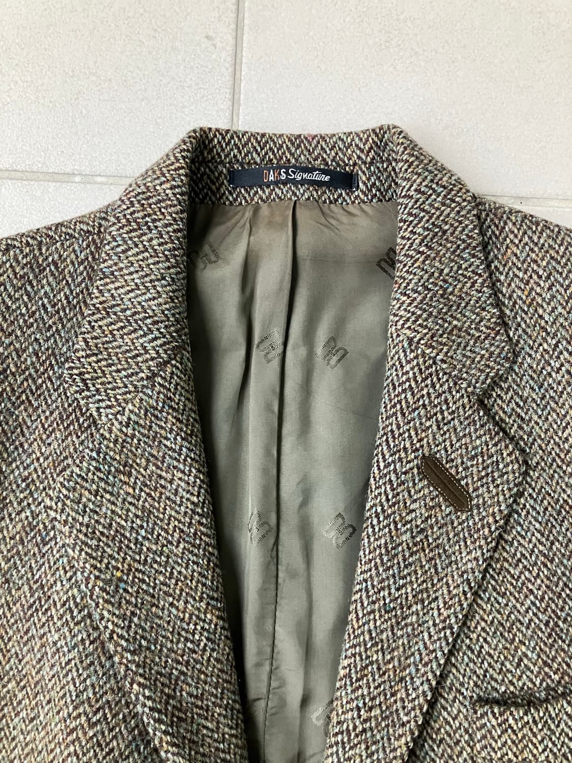 Daks 닥스 해리스트위드 엘보우패치 자켓 블레이저 상품이미지2