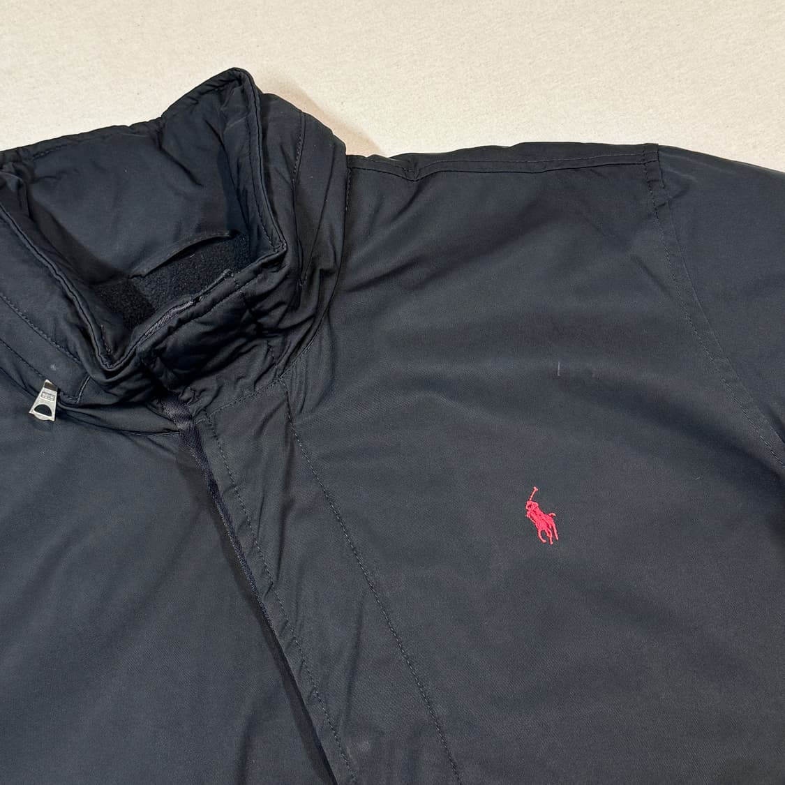L) 폴로 랄프로렌 블랙 폴리쉘 히든후드 페리 자켓 상품이미지4