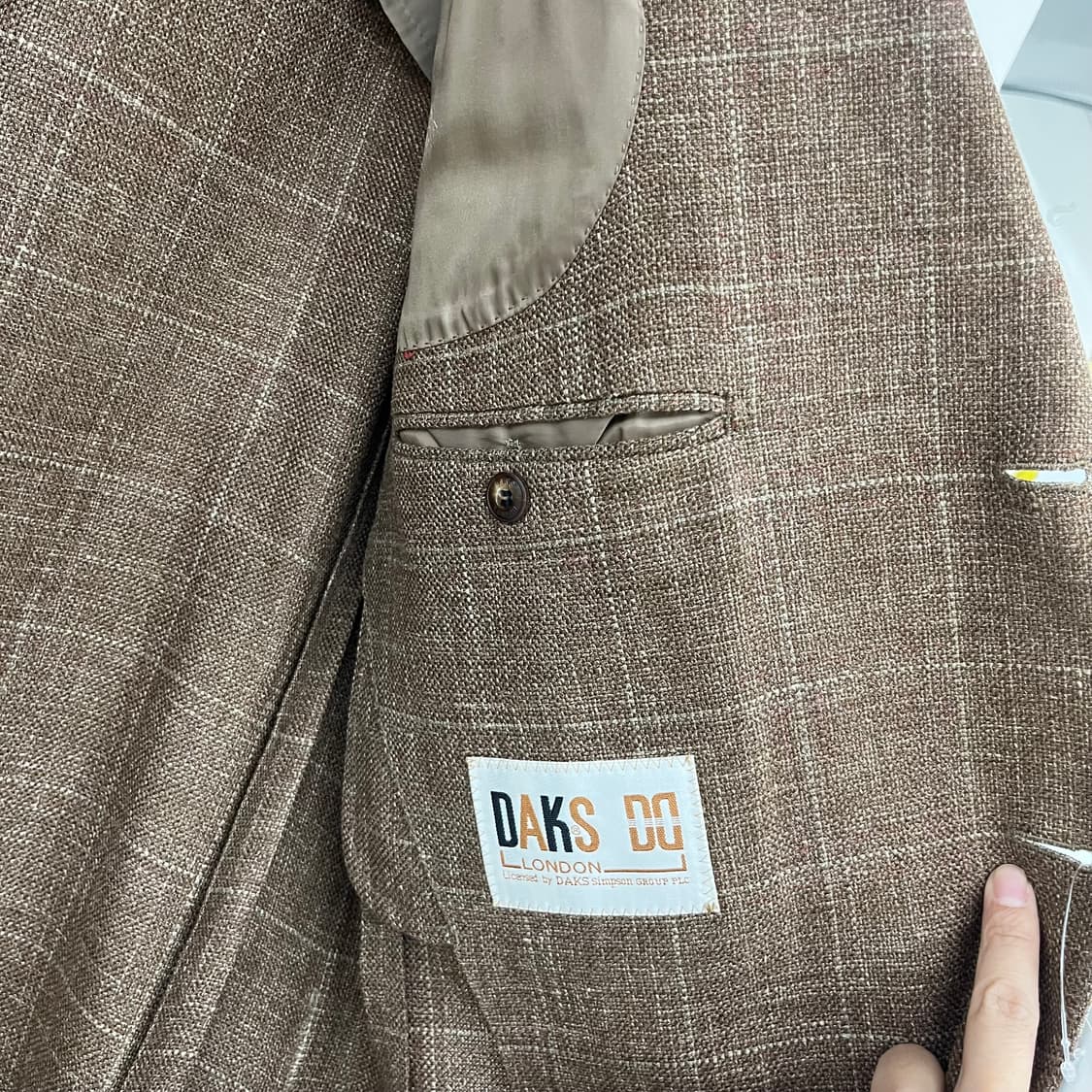 닥스 브라운 체크 자켓 남XL 상품이미지3