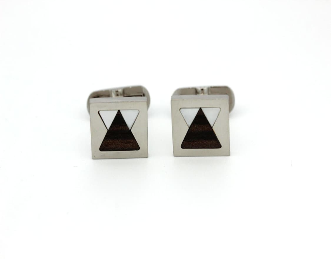 지방시 B+등급 천연자개 나무 한정판 남자 명품 커프스 상품이미지2