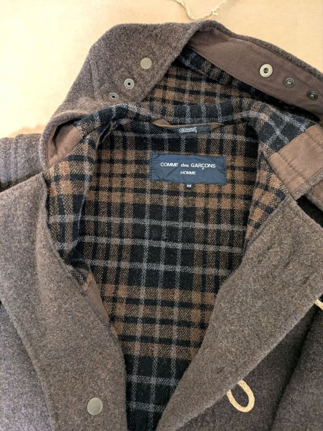 꼼데가르송 옴므 빈티지 울 더플 코트 상품이미지6