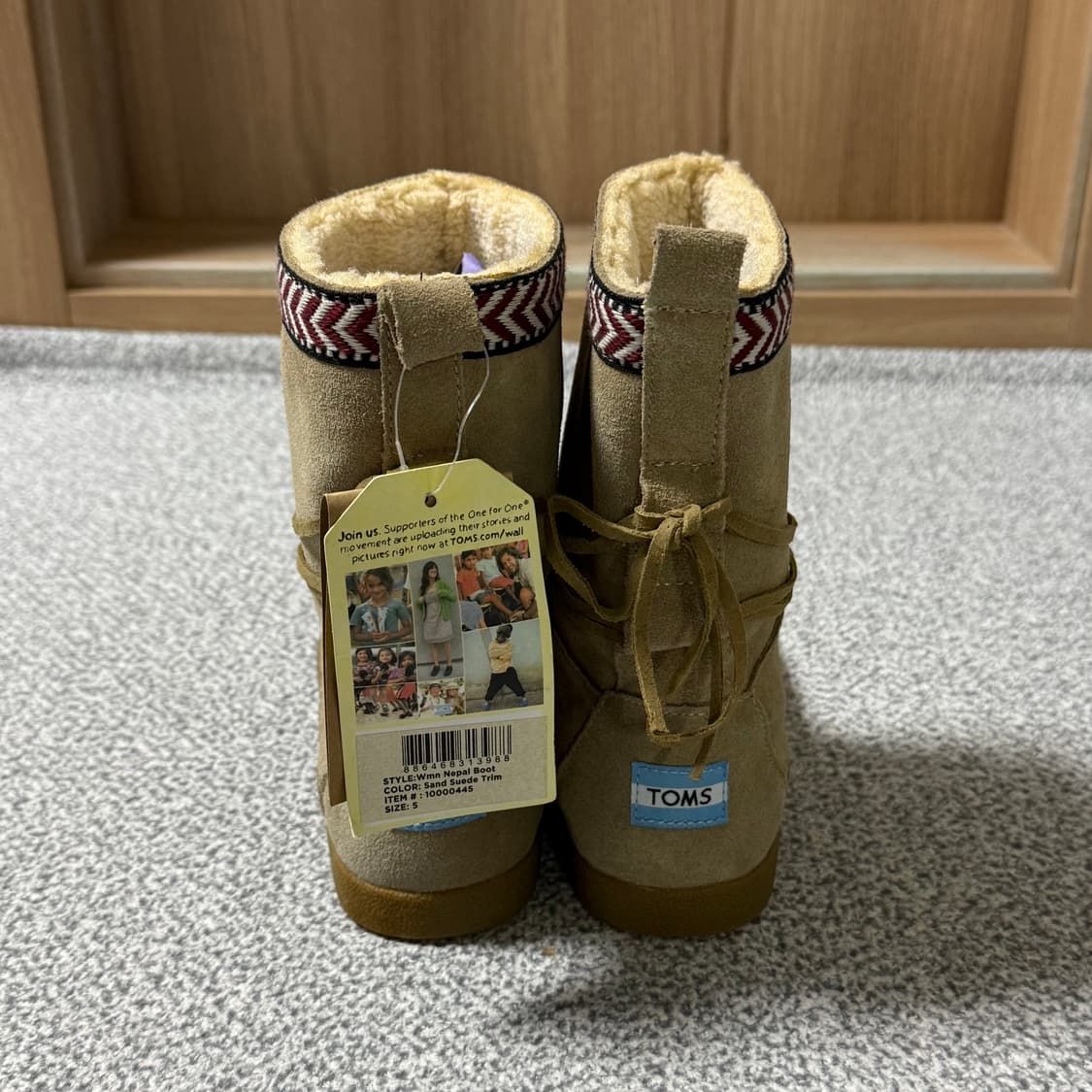 [택달린 새상품] TOMS 탐스 네팔 스웨이드 부츠 220 상품이미지3