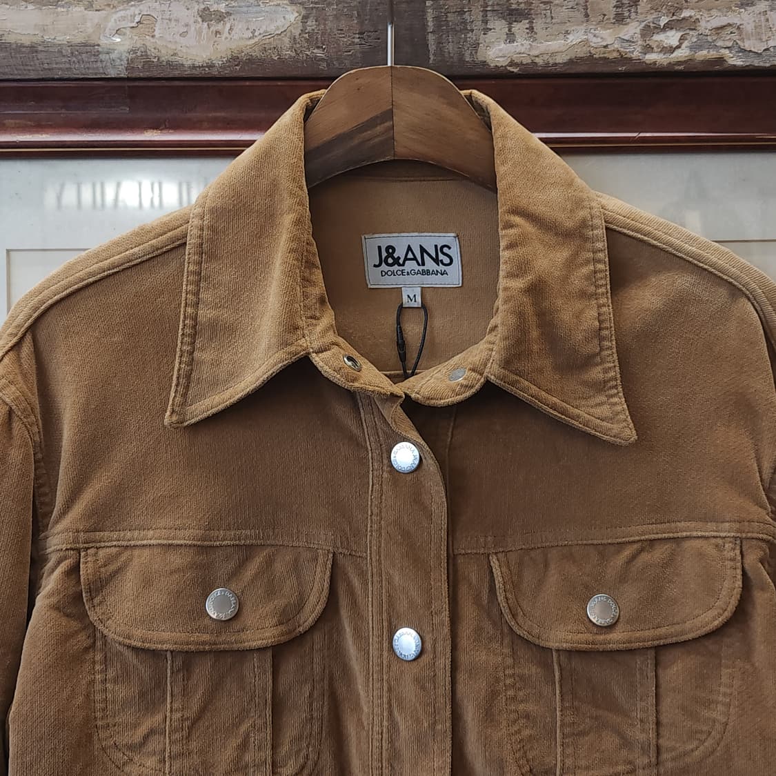 돌체앤가바나 웨스턴 자켓 벨벳 트러커 자켓 골든 브라운 m 상품이미지5