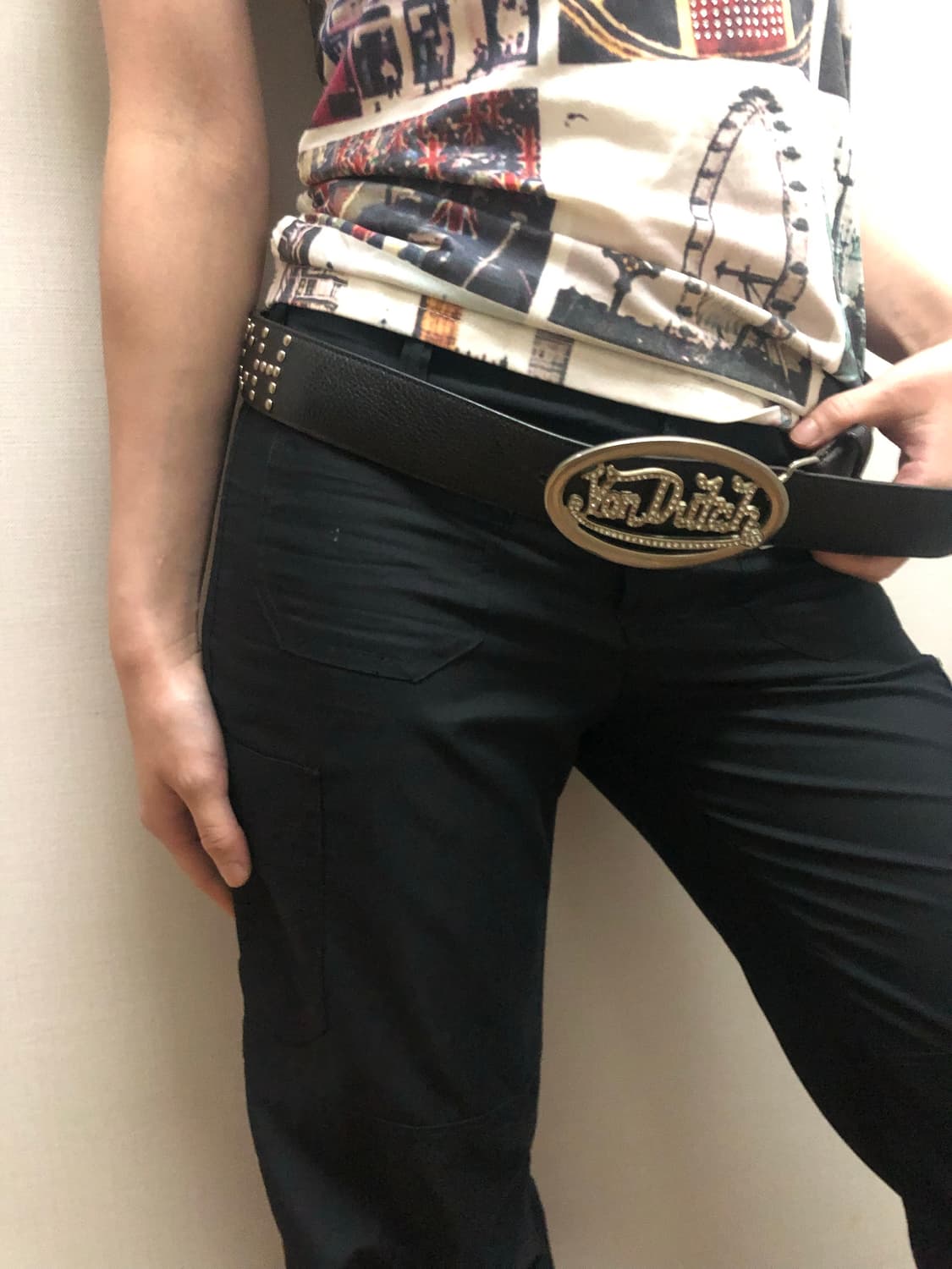 빈티지 본더치 레더 벨트 상품이미지3