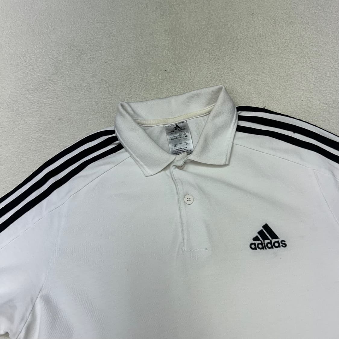 Adidas white collar T-shirts 상품이미지6
