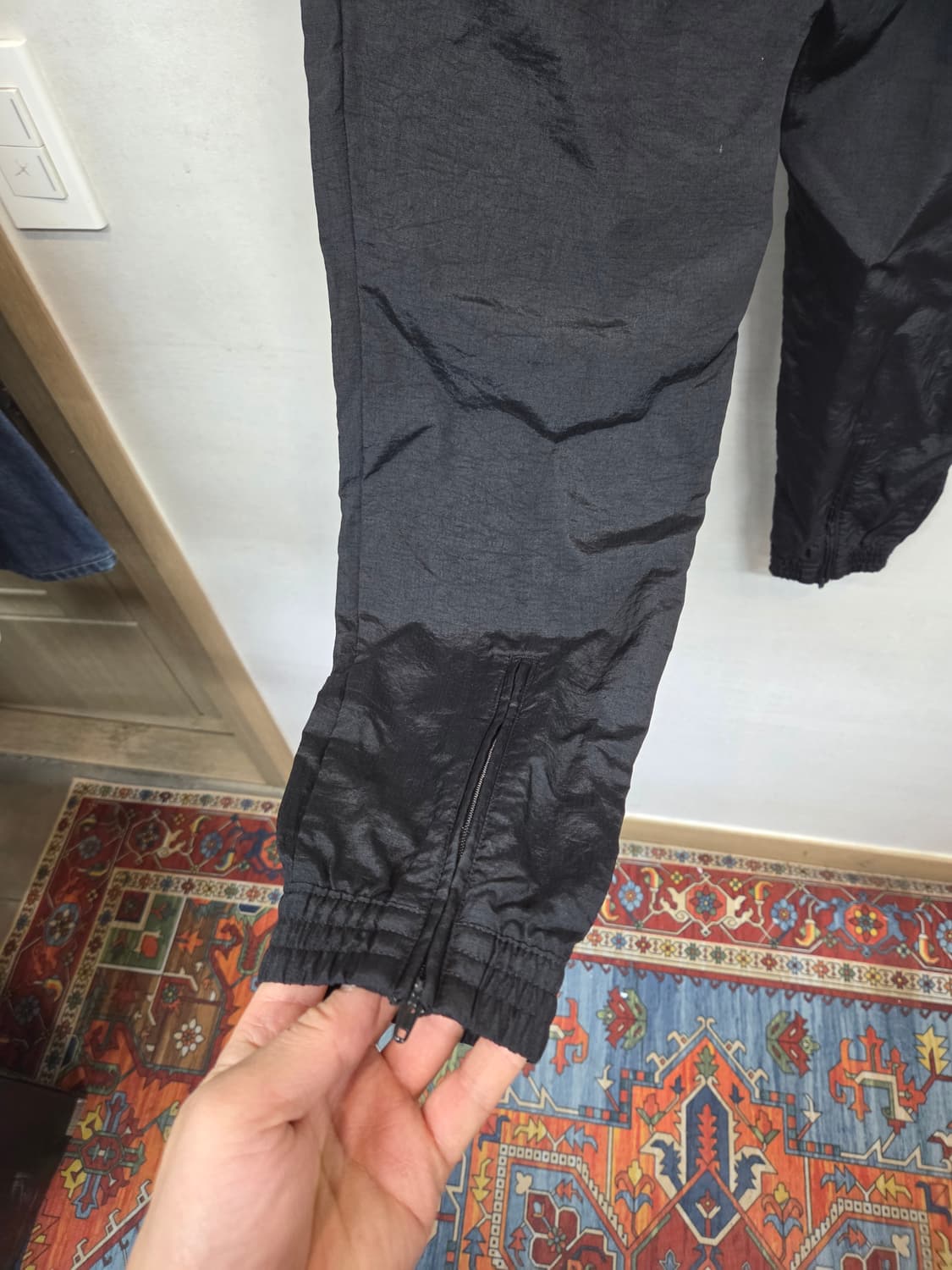 아디다스 테이프로고 우븐 트랙팬츠 L 상품이미지3