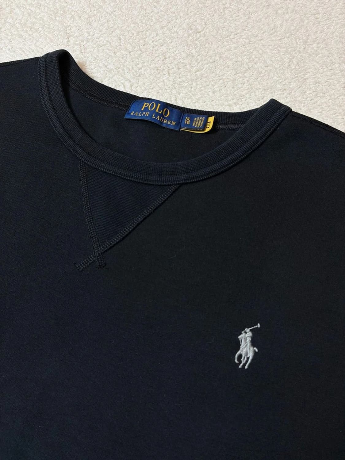 폴로 랄프로렌 로고 큐알 크루넥 맨투맨 PN6975 상품이미지3