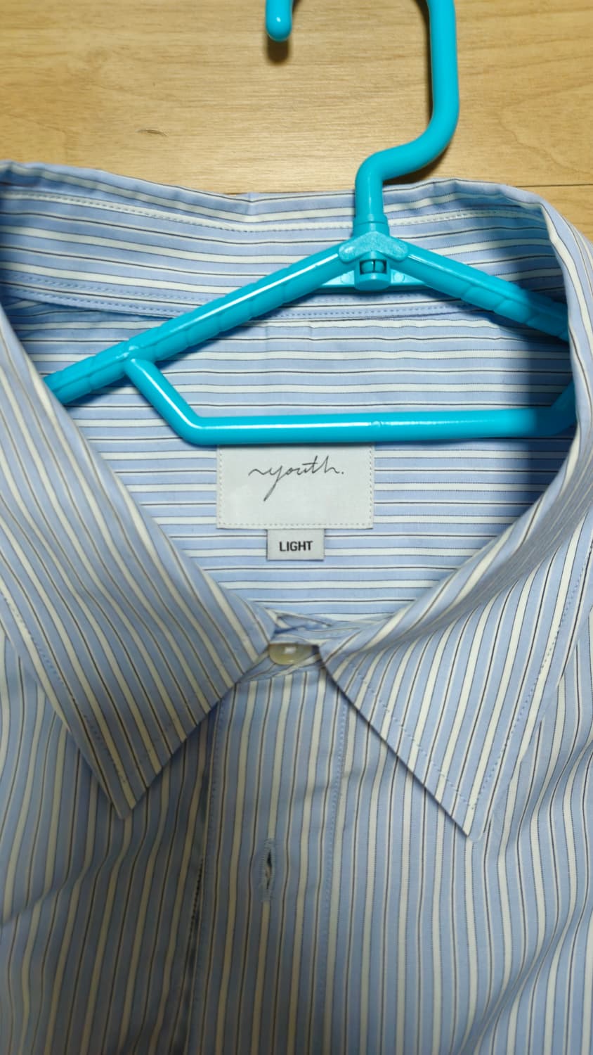 유스 블루 스트라이프 셔츠 L 상품이미지4