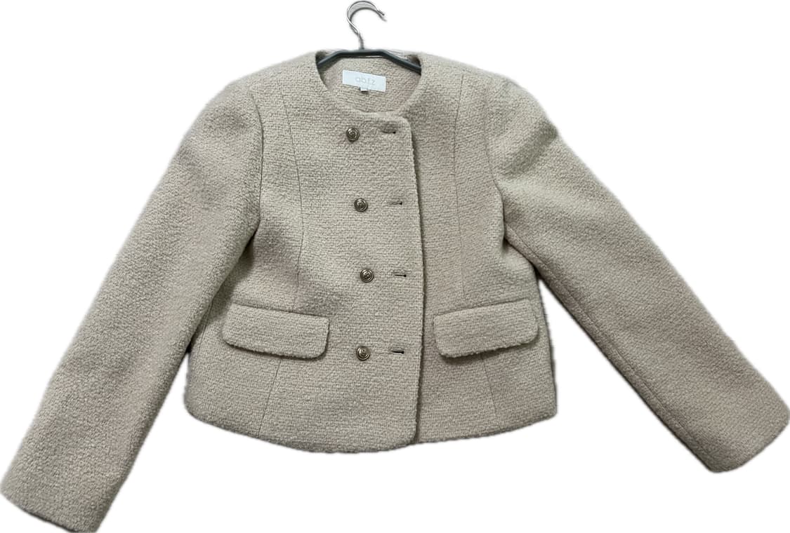 abfz 트위드 자켓 아이보리 상품이미지2