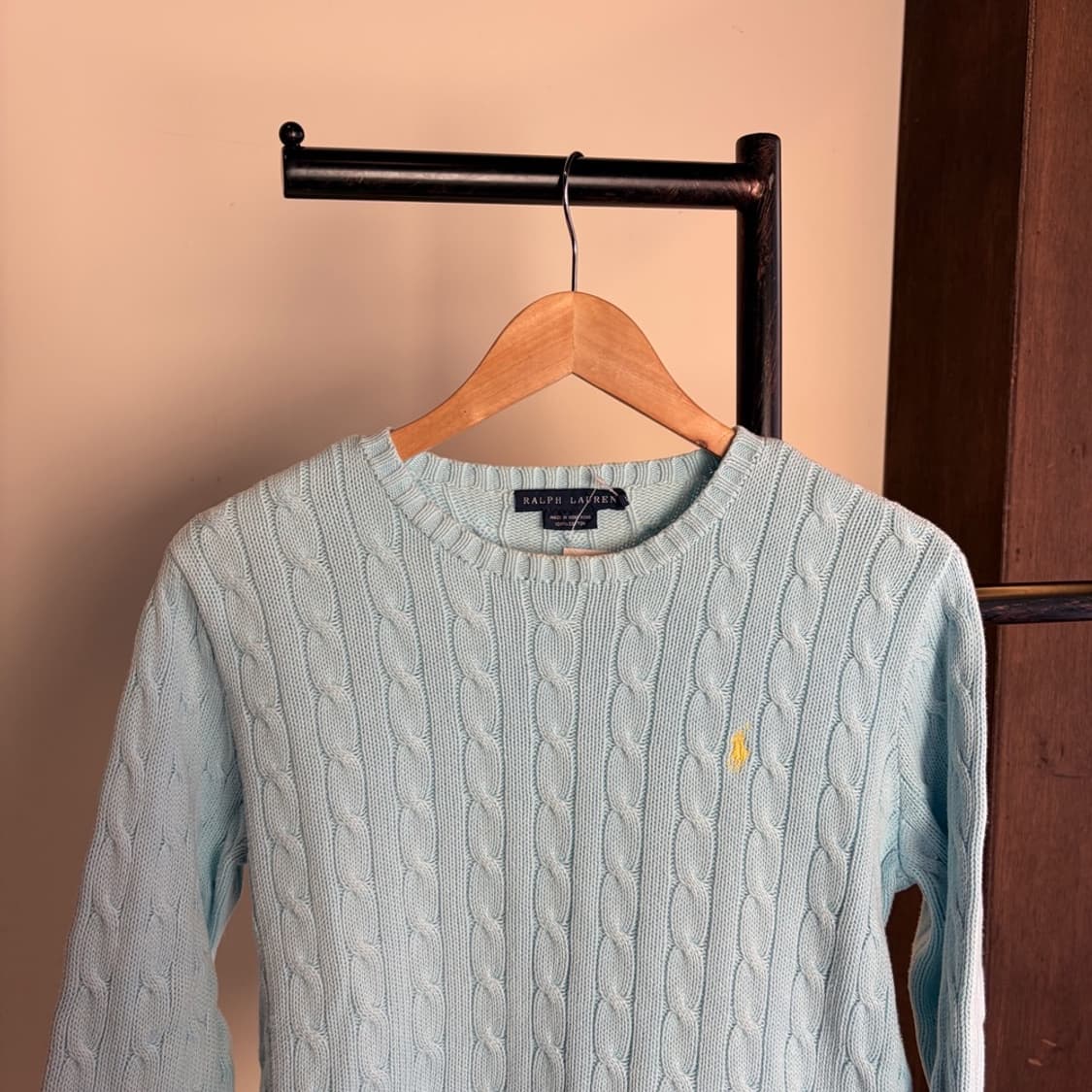 15409 - 폴로 랄프로렌 스카이블루 케이블 니트 상품이미지1