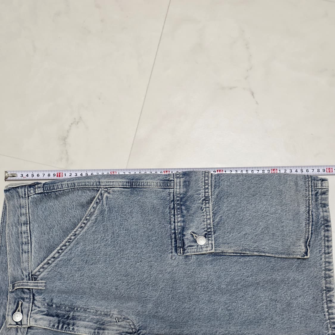 34 리바이스 연청 데님 카고 버뮤다 반바지 상품이미지7