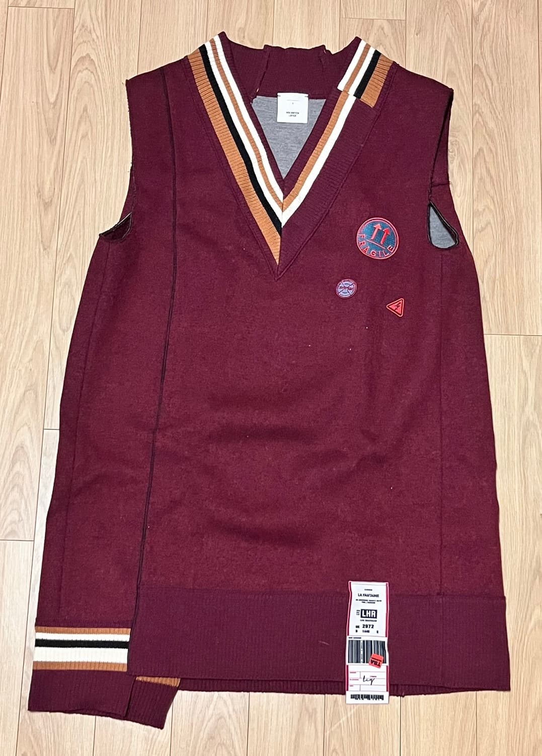 LHR 니트 베스트 MIX MATCH LAYER 조끼 상품이미지1