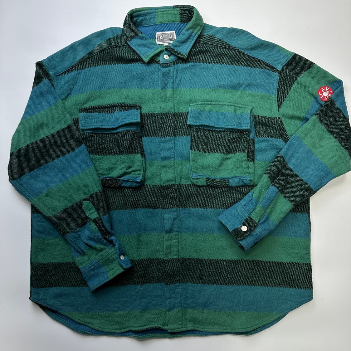 CAVEMPT Stripe Flannel Big Shirt 카브엠트 셔츠 상품이미지1