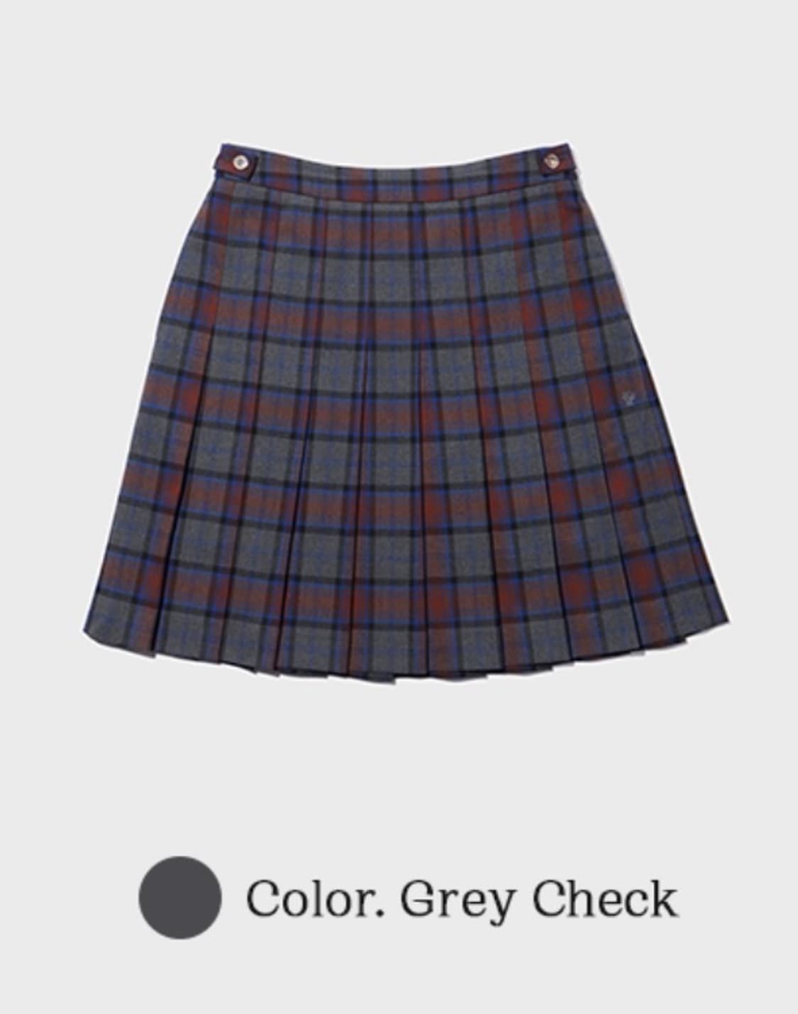락피쉬 클래식 체크 플리츠 스커트(157,000) 상품이미지3