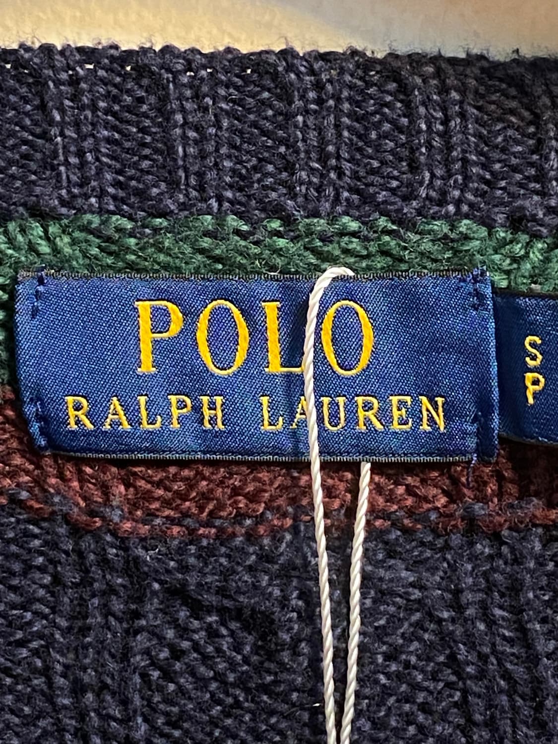 폴로 랄프로렌 스트라이프 케이블 니트 스웨터 상품이미지4