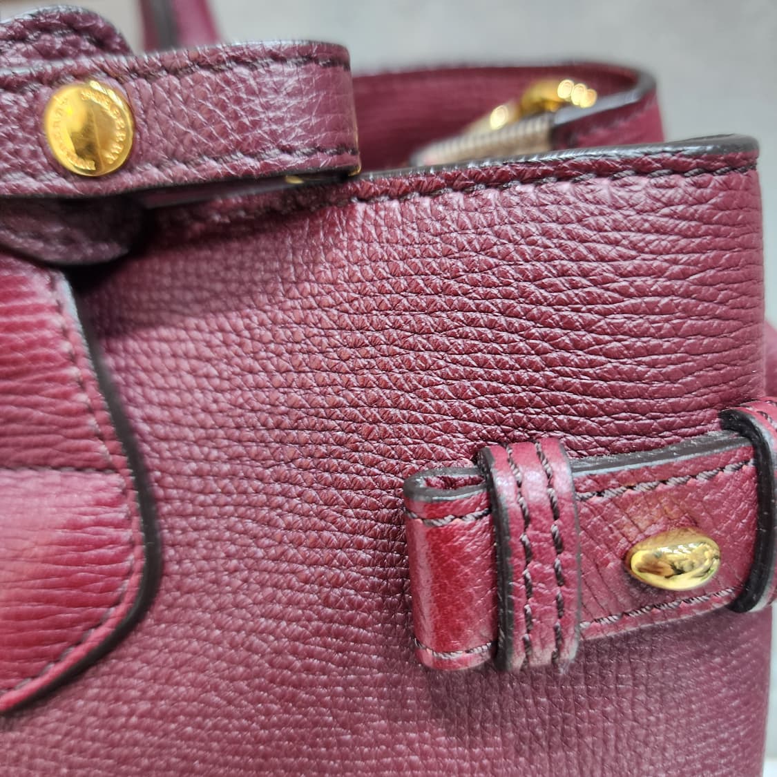 버버리 배너백 버건디 미듐 상품이미지5