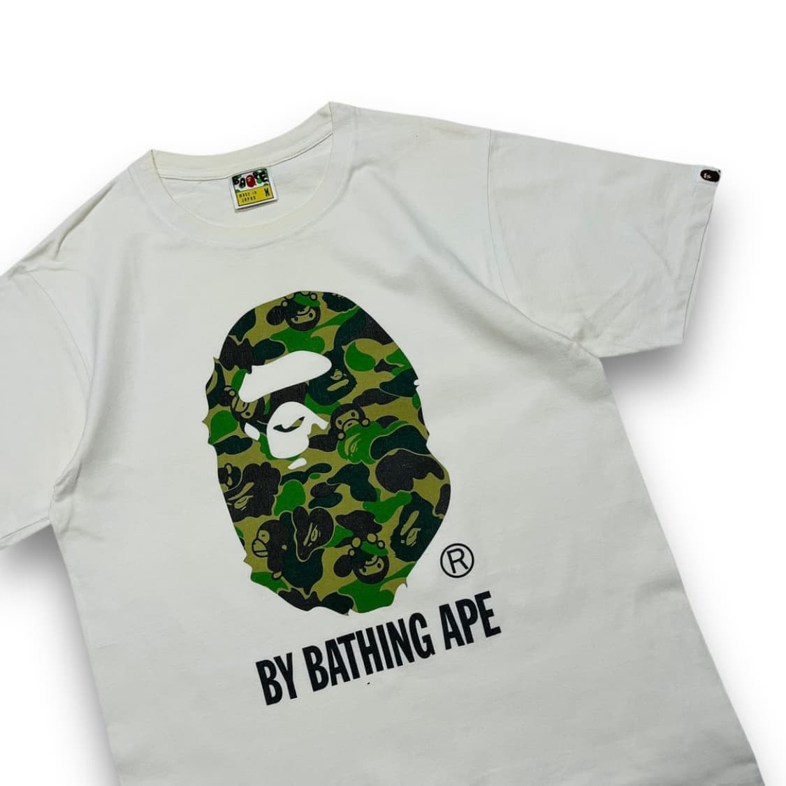 베이프 빅사루 카모 마일로 패턴 빈티지 반팔 티셔츠 상품이미지2